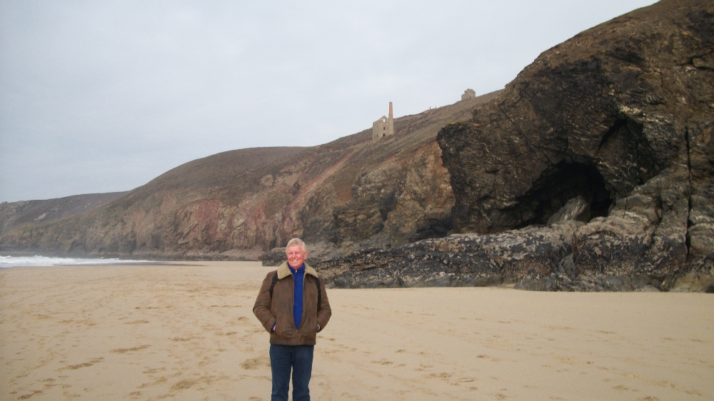 Adrian and tin mine  Wheal Coats 2011